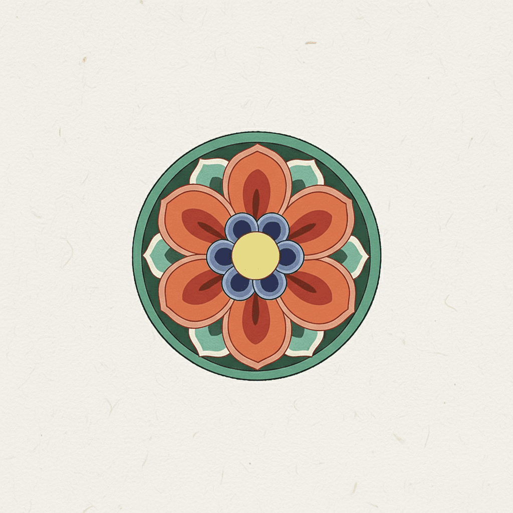 dancheong illustration